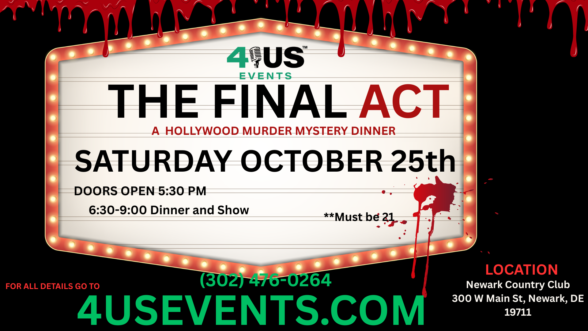 The Final Act Sat Oct25th-4USEvents